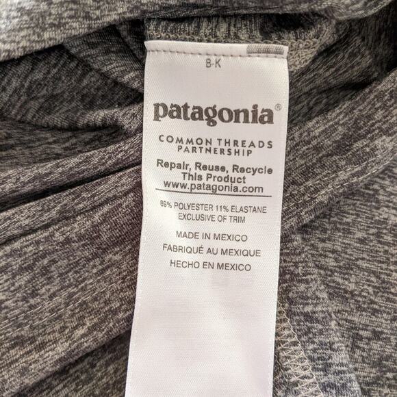 Patagonia Athleisure Athletic Long Sleeve Dress Heather Gray A Line Tennis XS - Picture 5 of 7